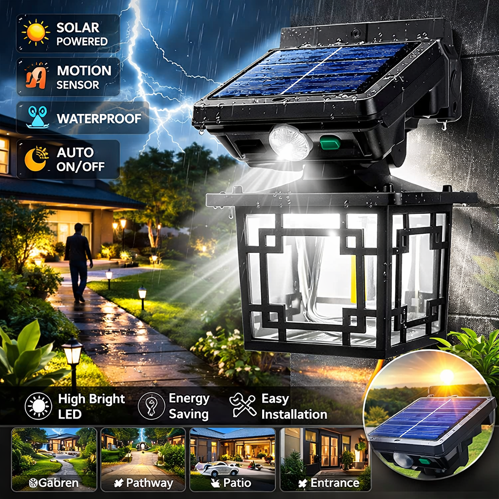 Outdoor Solar Sensor Light