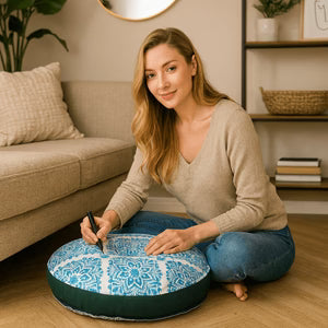 Boho Mandala Floor Cushion