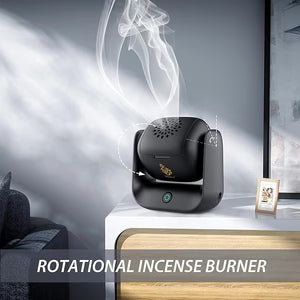 Rotational Electric Incense Burner - Smokeless Bakhoor & Oud Burner for Home