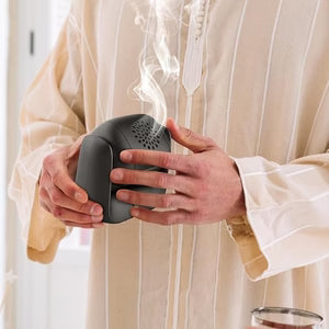 Rotational Electric Incense Burner - Smokeless Bakhoor & Oud Burner for Home